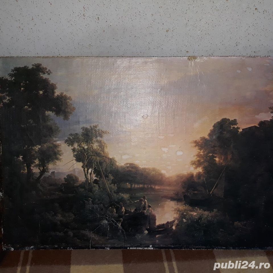 Litografie anii 70 Ungaria,vintage