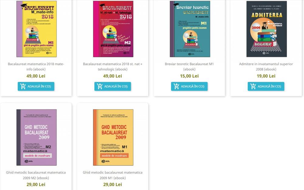 Bacalaureat - teorie si modele de rezolvare (carti in format digital-pdf)