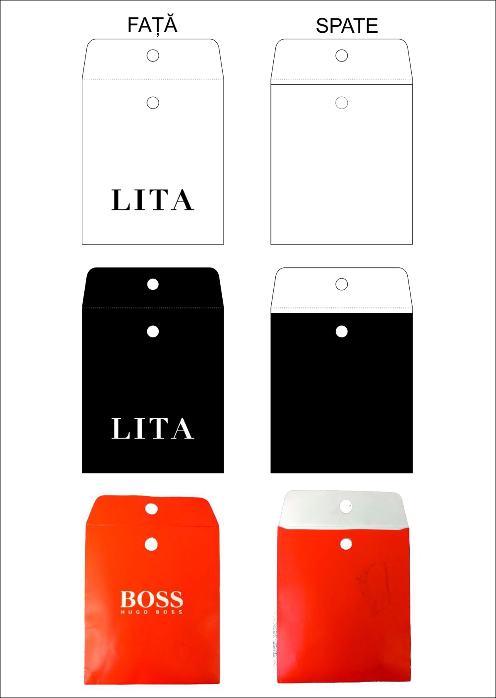 Pungi din plastic cu/fara fermoar sau plicuri din hartie personalizate 