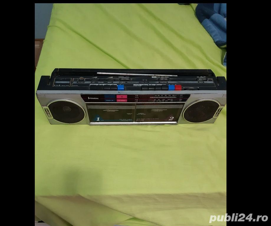  dublu radio casetofon international retro vintage anii 90