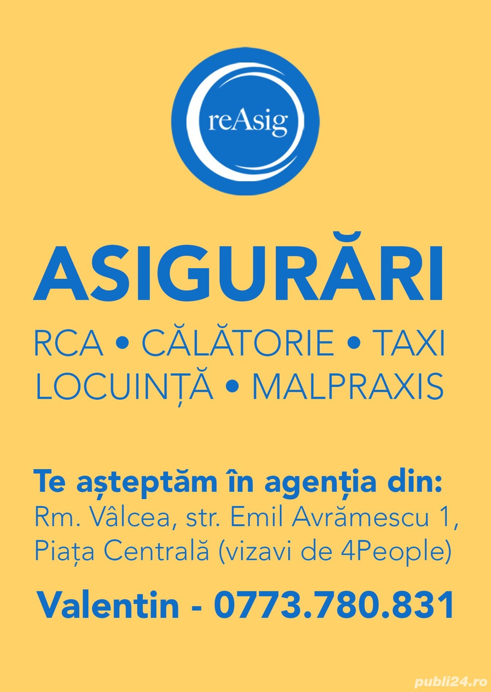 Asigurari RCA, CASCO, CMR, locuinte, calatorie, raspundere civila