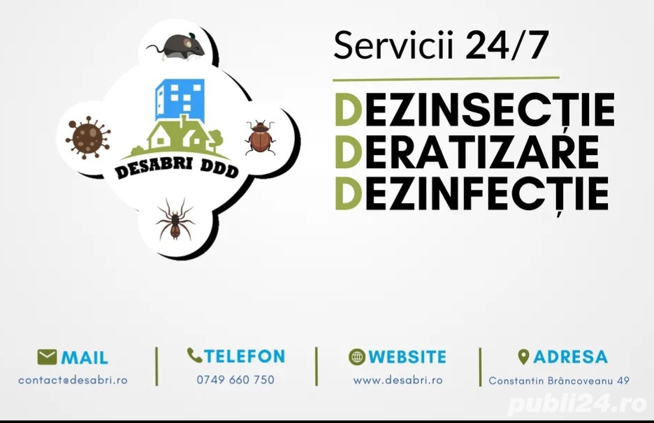 Dezinfecti,Dezinsecti,deratizare.