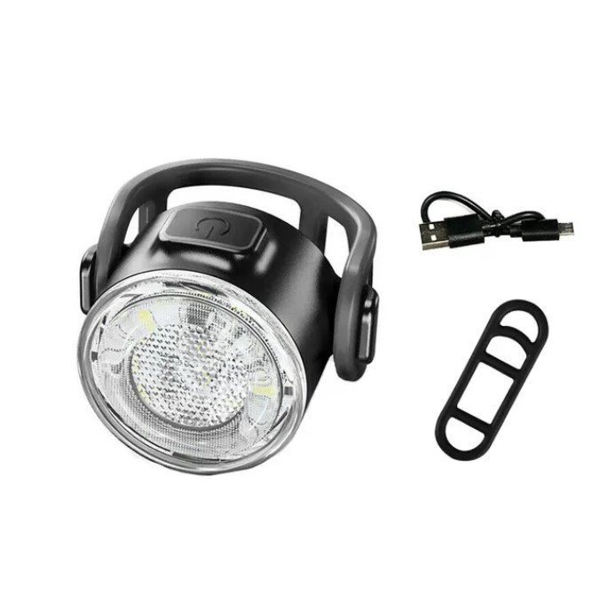 Lampa   Lumina avertizare pentru bicicleta trotineta, LED, Alb, Reincarcabil
