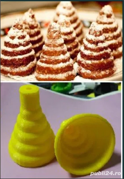 Forma pentru braduti - prajitura - inaltime 6cm,  baza 4.7cm=35lei   set 2 forme=60lei