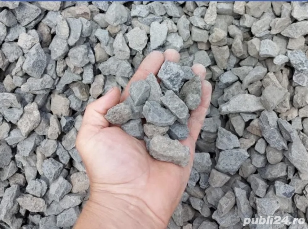 Piatra concasata gri - amenajare parcari, pavaj, curte
