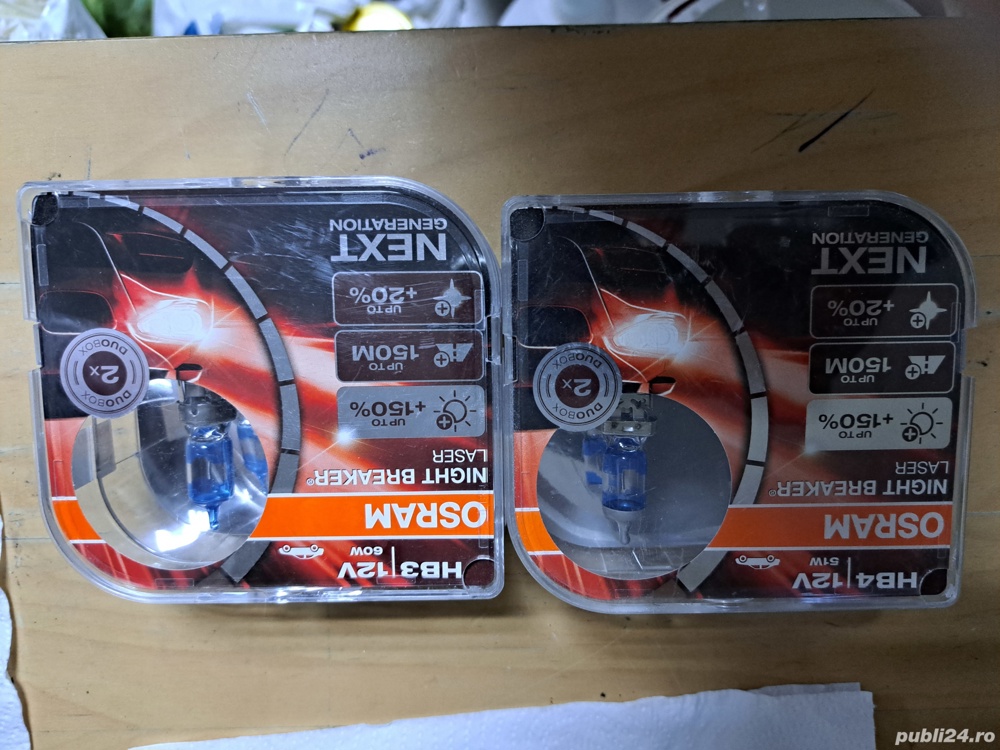 Becuri Osram HB3 / HB4 - 2 buc la set.