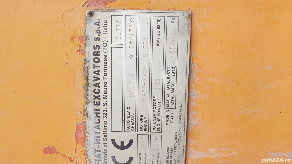 Vand incarcator frontal fiathitachi fr160.2