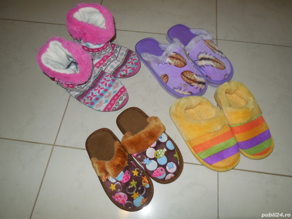 Papuci de casa marimea 32 - 35  pentru fete 