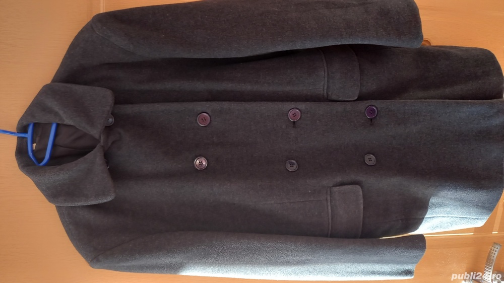 Vand sacou gri pentru femei, din stofa