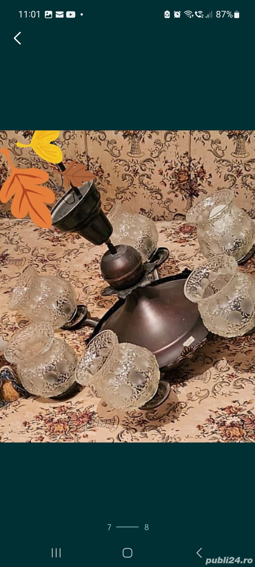  Lustră cu 6  ( citește descrierea)