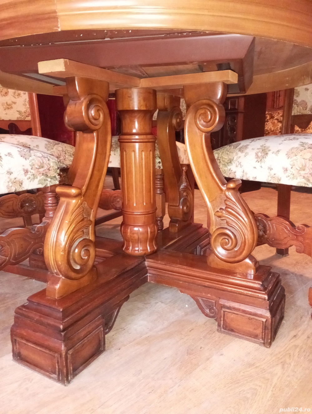 Masa Renasterecu 6 scaune clasica antică vintage retro 