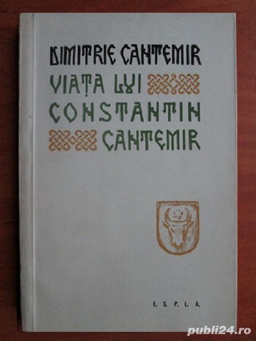 Dimitrie Cantemir - Viata lui Constantin Cantemir