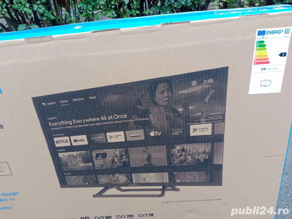 Televizor Smart LED SmartTech, 80cm, YouTube 