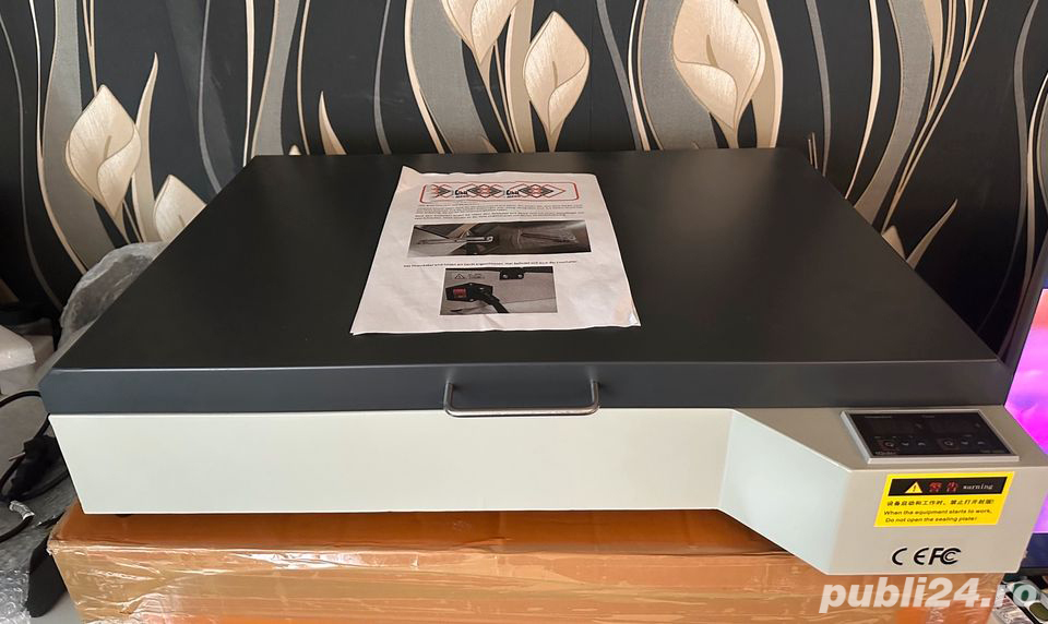 DTF cuptor pentru topirea adezivului pe printuri DTF