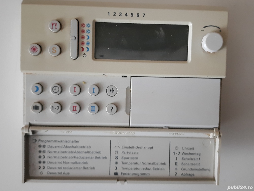 Vând cronotermostat Wiessmann și Salus, perf.stare