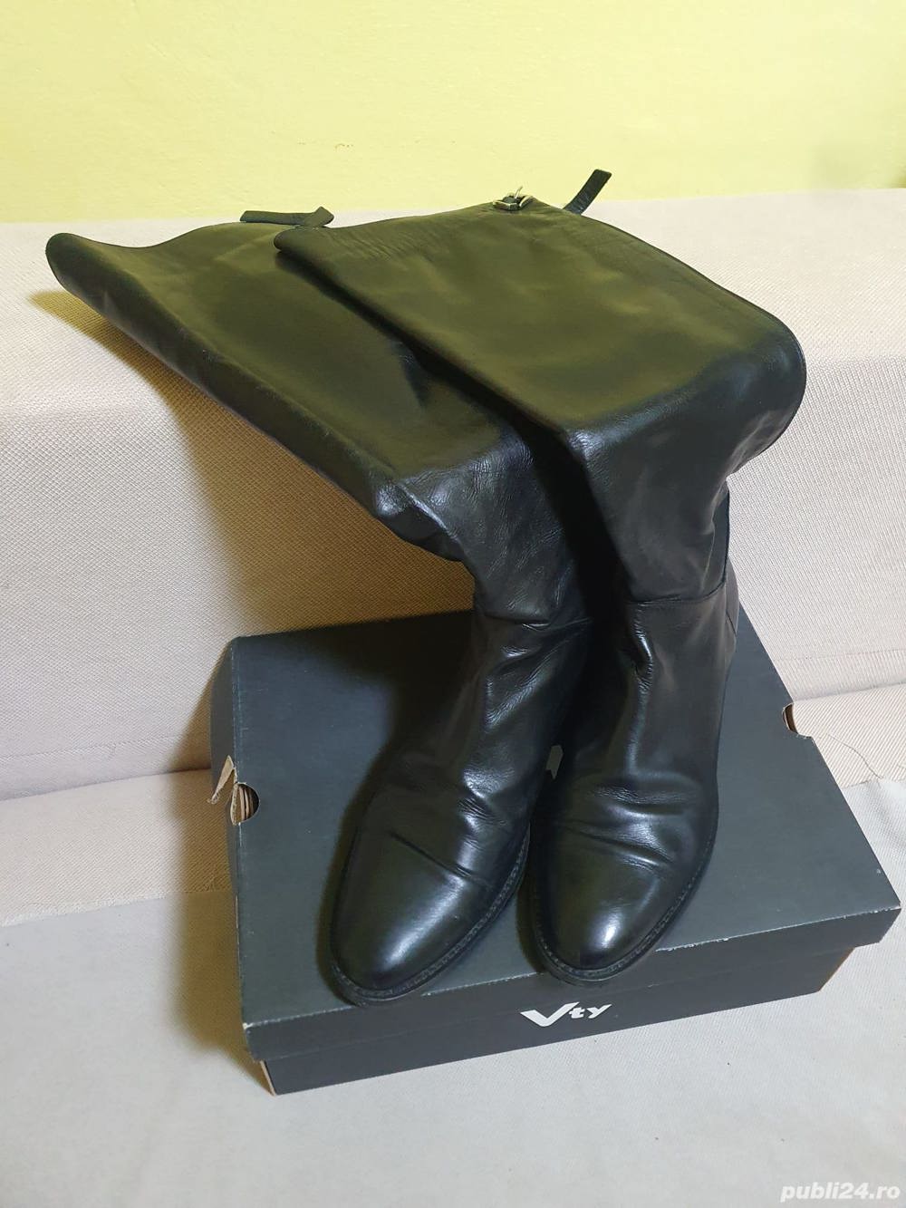 cizme de dama din piele naturala