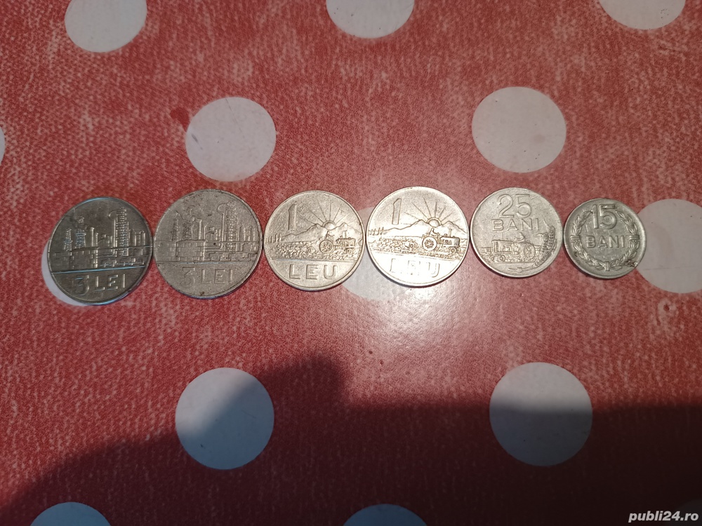 vand colectie rara de 6 monede din epoca ceausista anul 1966