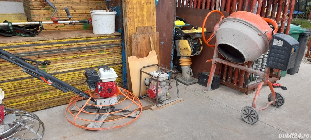 vand elicopter finisat beton rigla vibranta placi compactoare generator curent