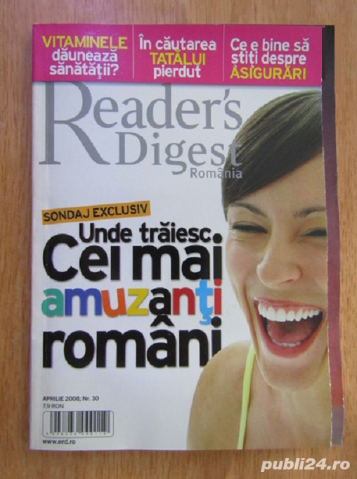 Lot 8 reviste Reader's Digest Romania