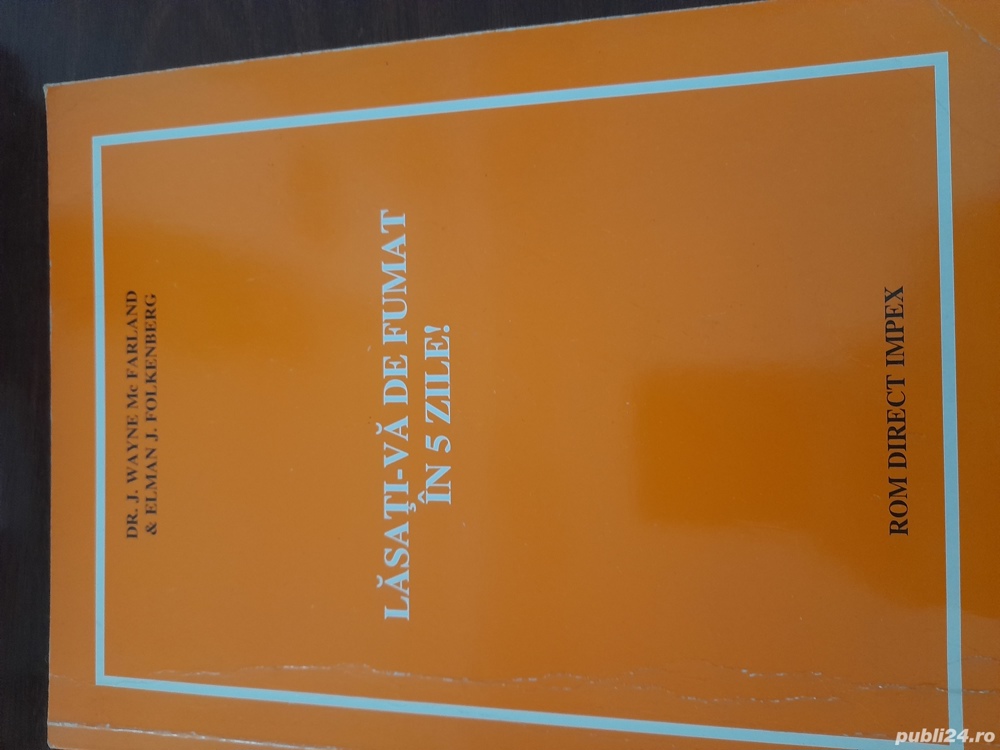 Cartea "Lasati-va de fumat in cinci zile!" 