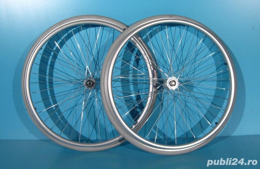 Roata cu cauciuc plin 24x1  cu rotile Innova - set