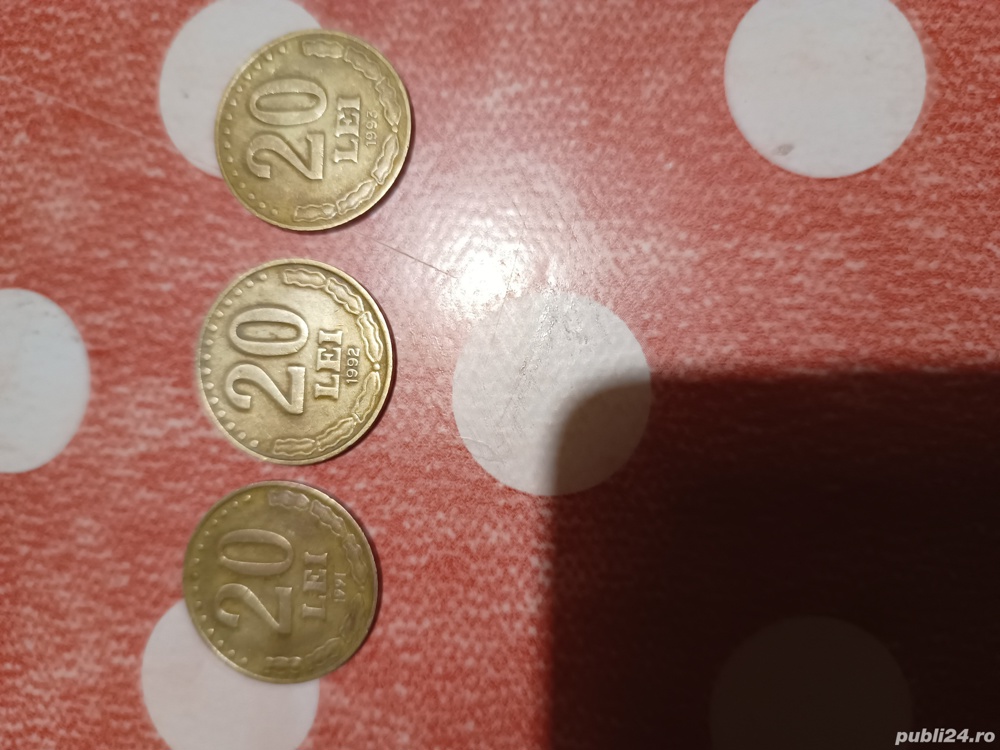 vand colectie monede de 20 lei cu stefan cel mare 1991-92-93