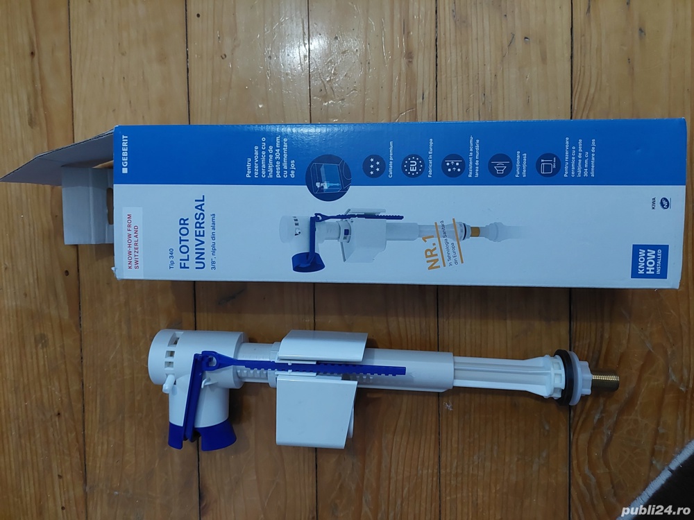 Flotor Geberit supapa de umplere tip 340 niplu alama 3 8