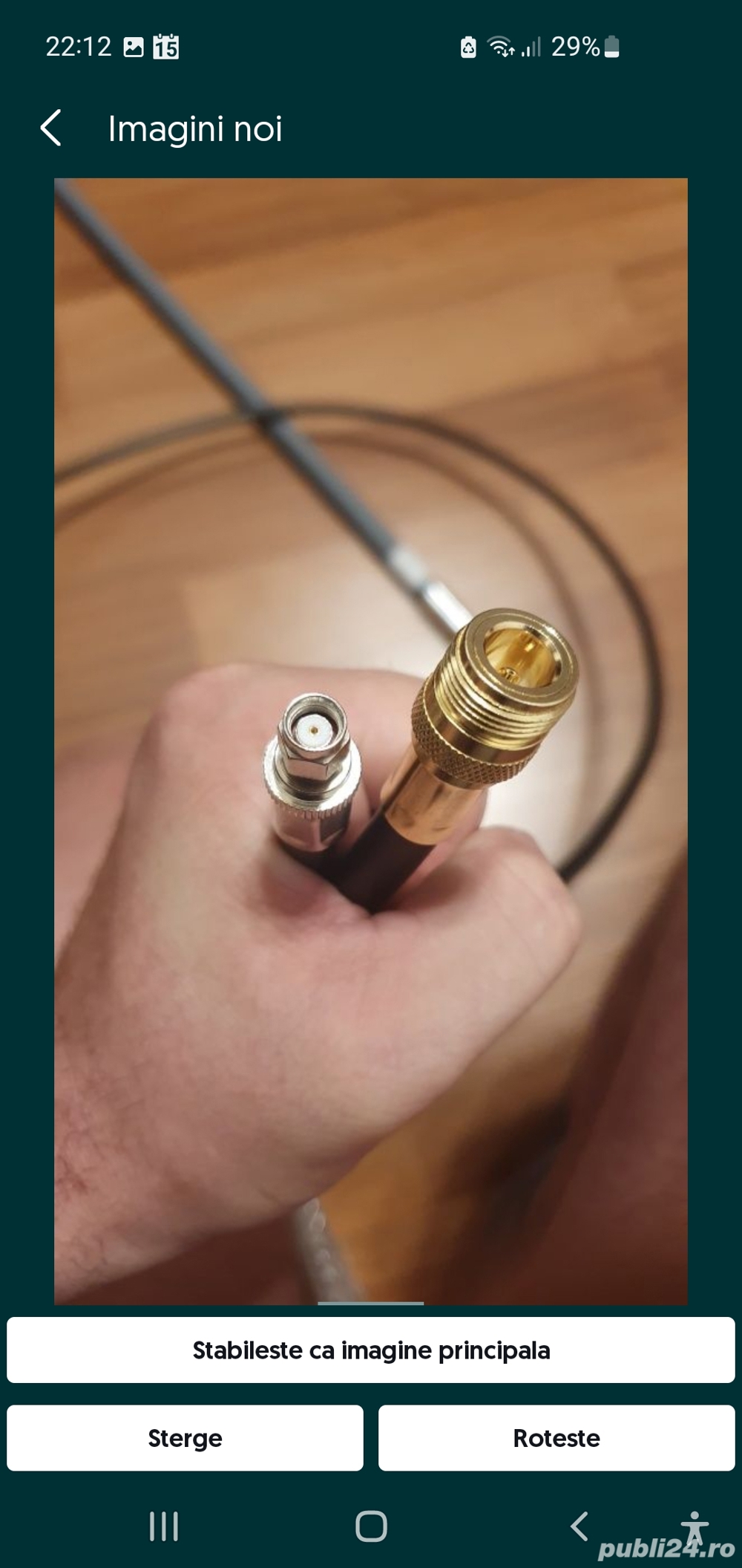 Cablu LMR400 3m, mufat pentru miner Helium