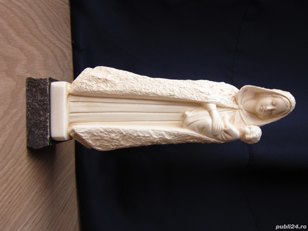 cadou rar Fecioara Maria cu pruncul sculptura Franta anii'60 semnata