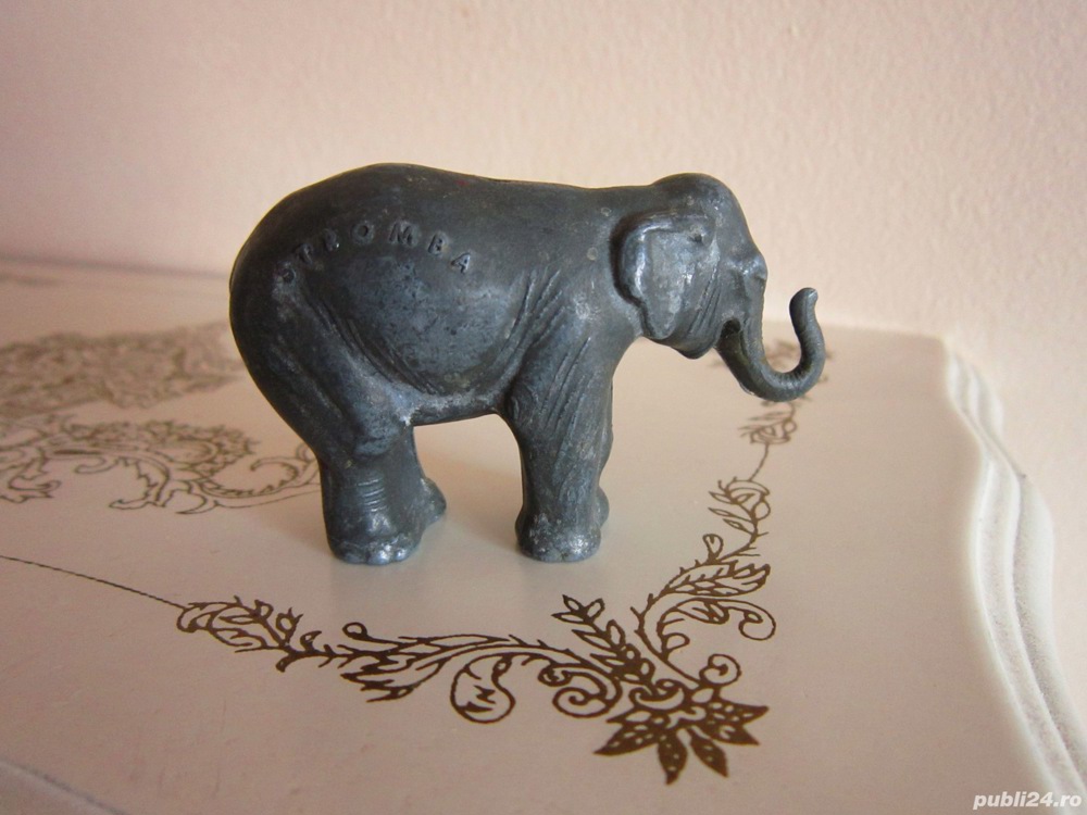 cadou rar Elefant metalic Stromba miniatura vintage colectie anii '60