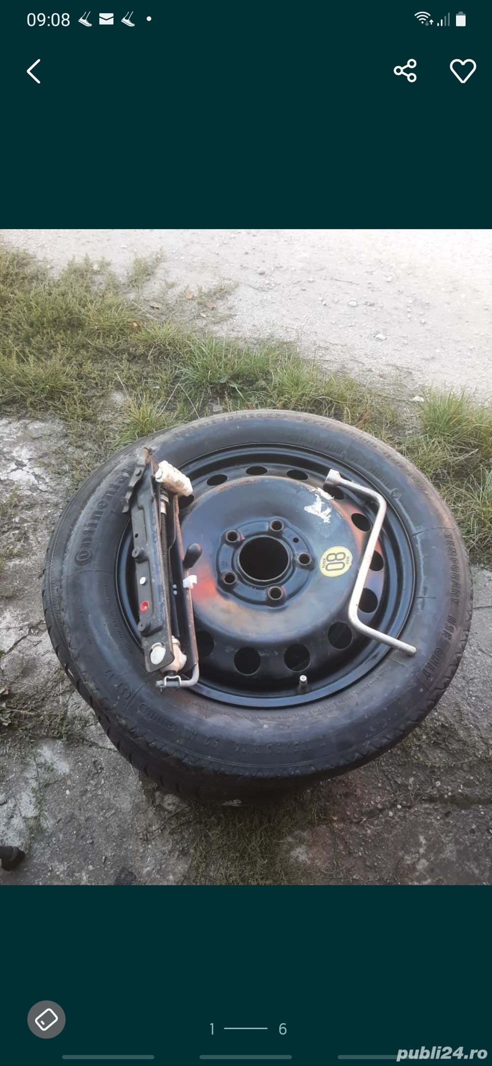 rezerva slim r16 bmw seria 1 si seria 3 e46,e90,e87