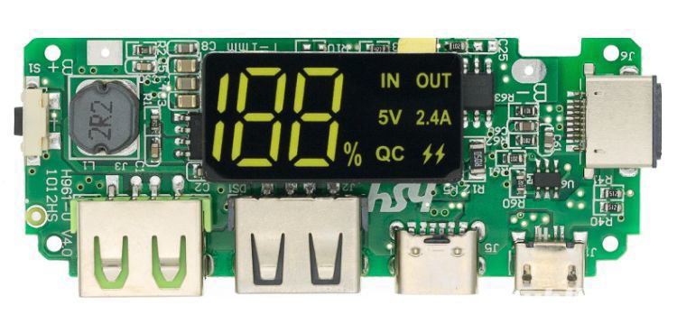 Modul powerbank baterie externa BMS li Ion 18650 2,4 A