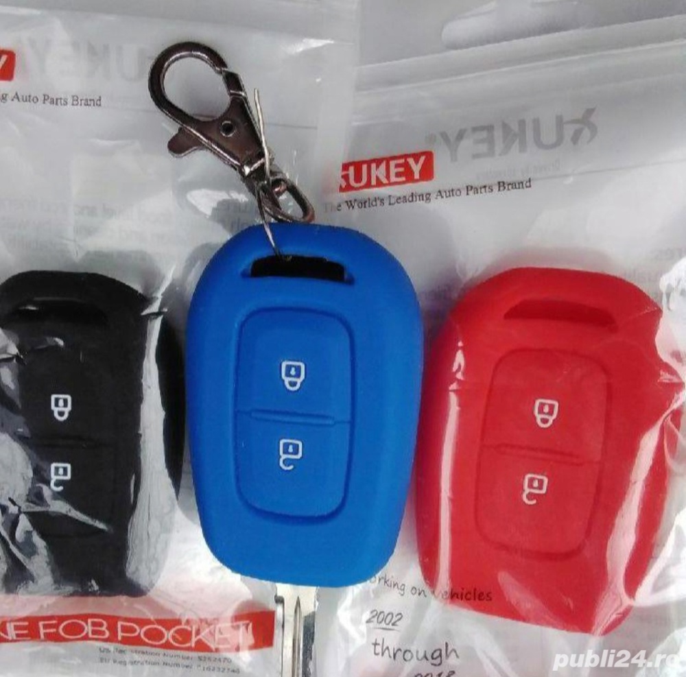 Husa Cheie Silicon Cartela Dacia Renault  Logan Sandero Duster Silicon Nou