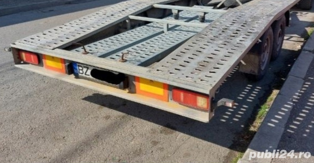 platforma auto 2000 kg cu troliu de 6.5 t