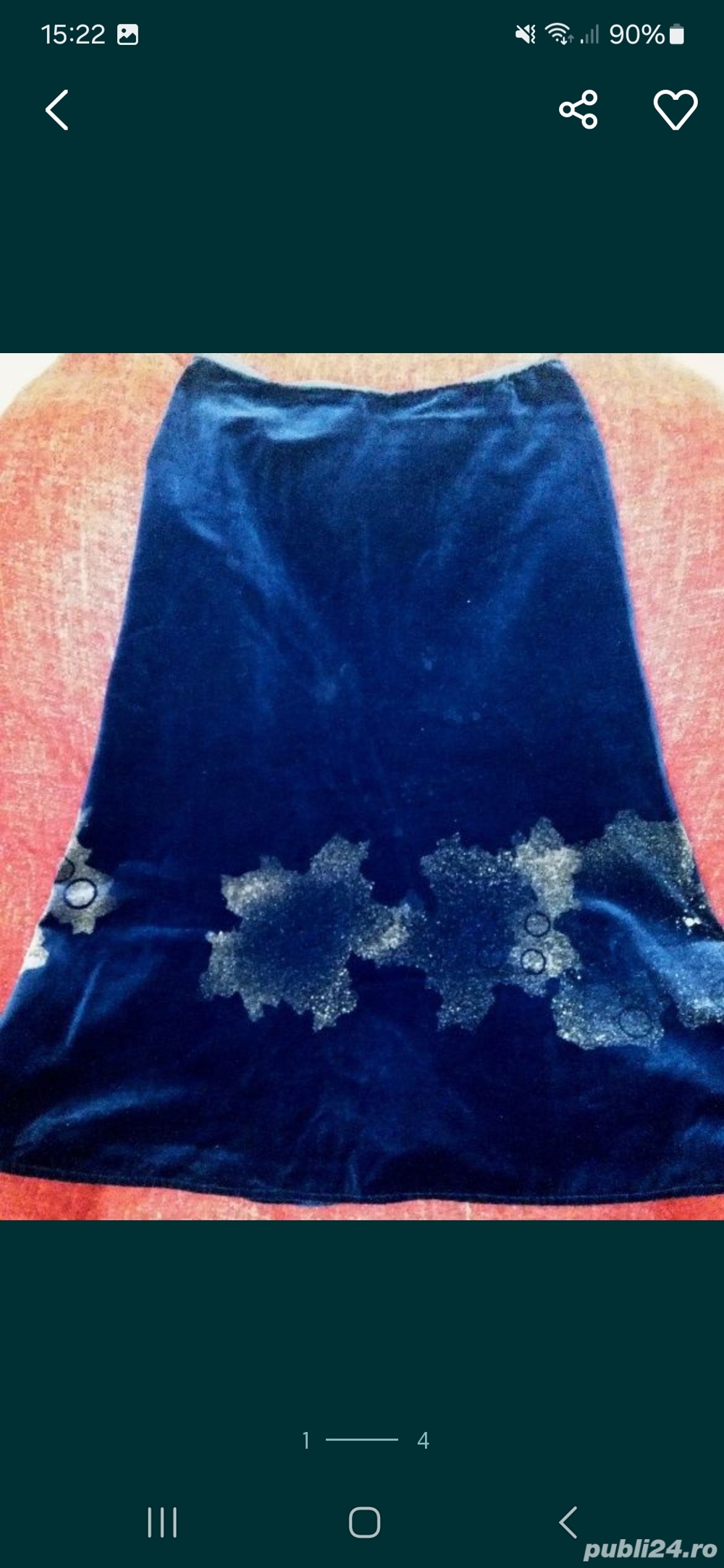 Fusta din catifea masura M(38)