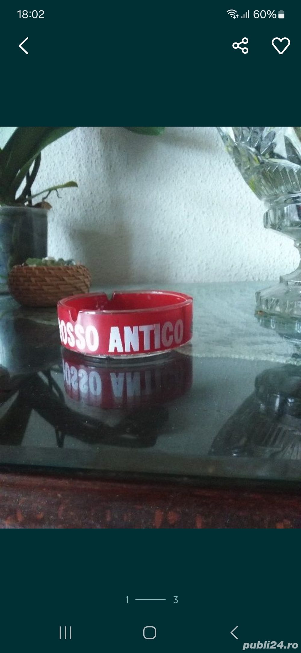 Scrumiera Rosso Antico