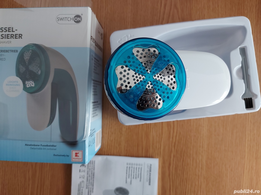 Aparat electric pentru curatat scame, fara fir, functionare cu baterie