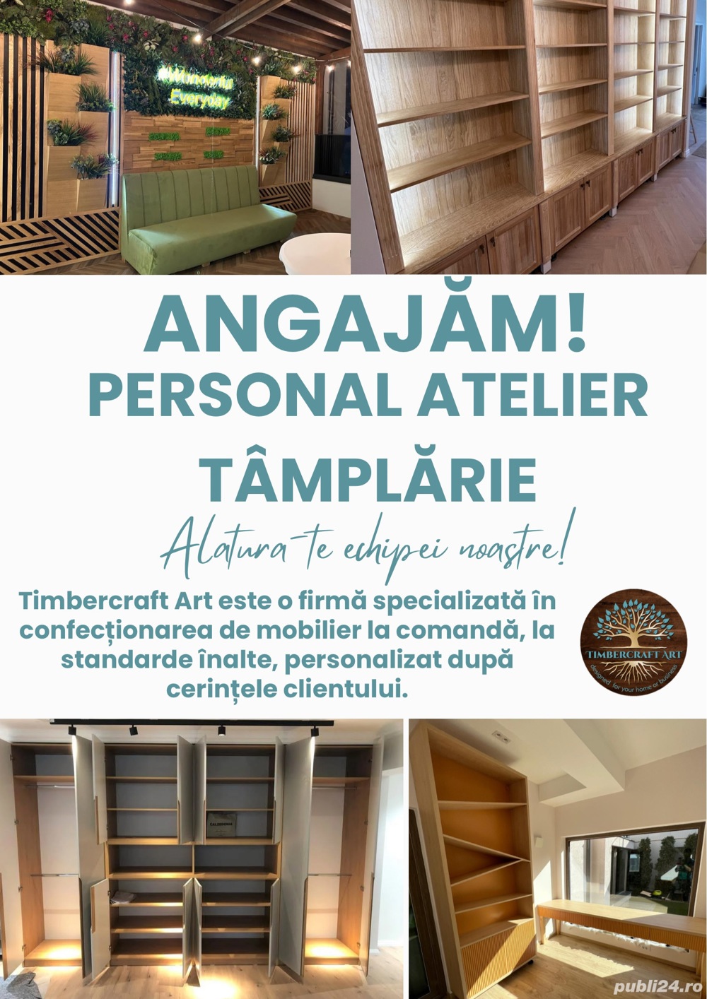 Angajăm personal atelier tâmplărie!