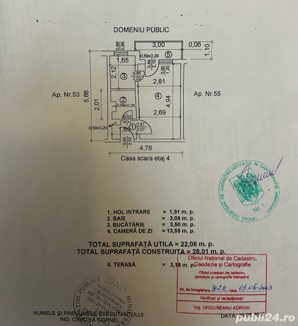 Garsonier  de vânzare zona Târg Veterani