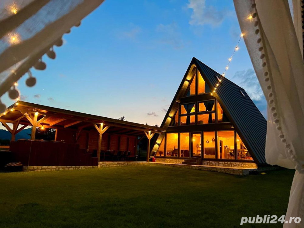 Cabana A-frame cu Ciubar