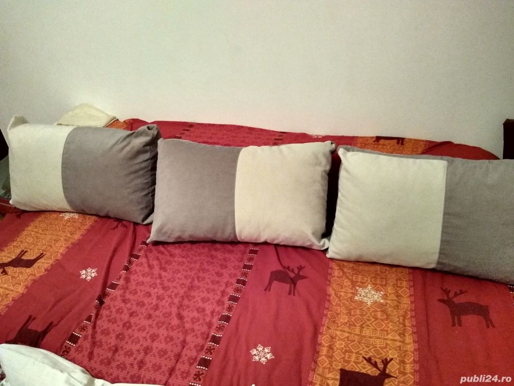 Perne din material plusat, perne puf ,plapuma,patura lana