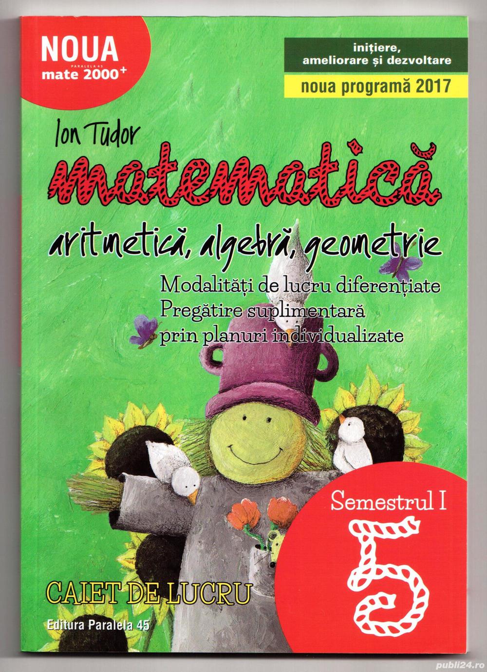matematica algebra, geometrie caiet de lucru  semestrul i 6 de ion tudor
