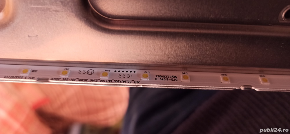 Barete led + LGP plastic dispersor 55NU700 7100