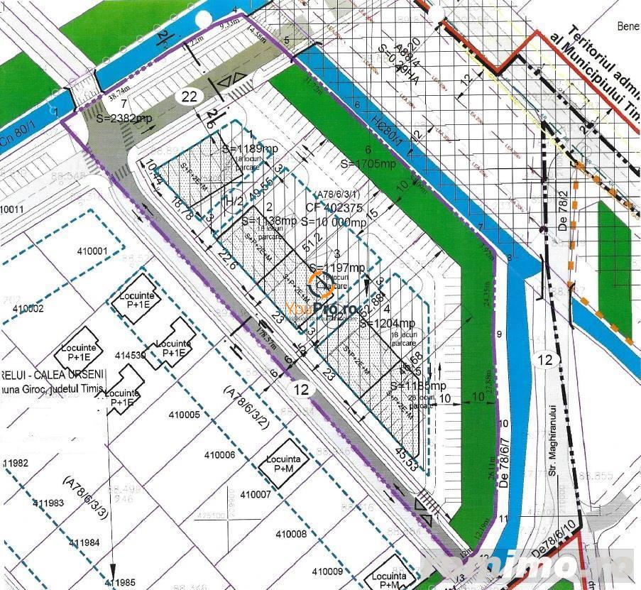 Teren pentru construit bloc pe calea urseni