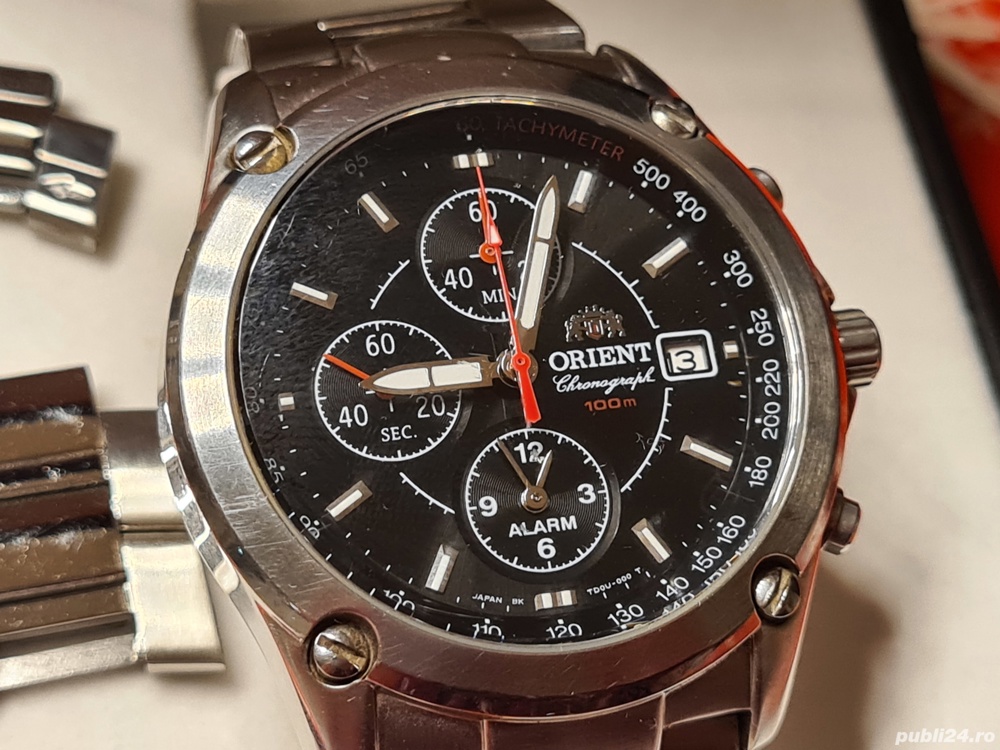 Ceas Orient cronograf cu alarmă