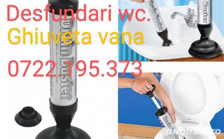 Desfundari wc ghiuveta vana 