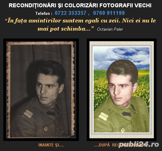 Reconditionam si colorizam fotografii vechi
