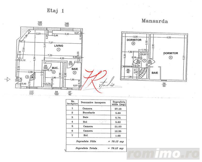 Vanzare duplex in vila, 3 camere, mobilat si utilat  Plumbuita, cu CT