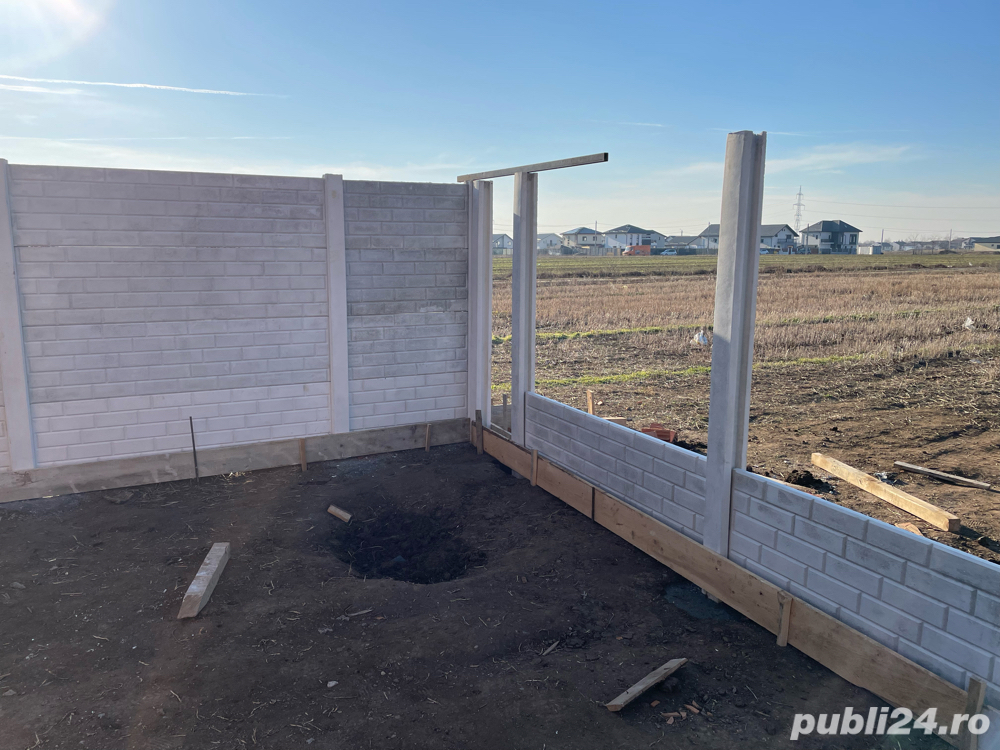 Garduri din placi de beton