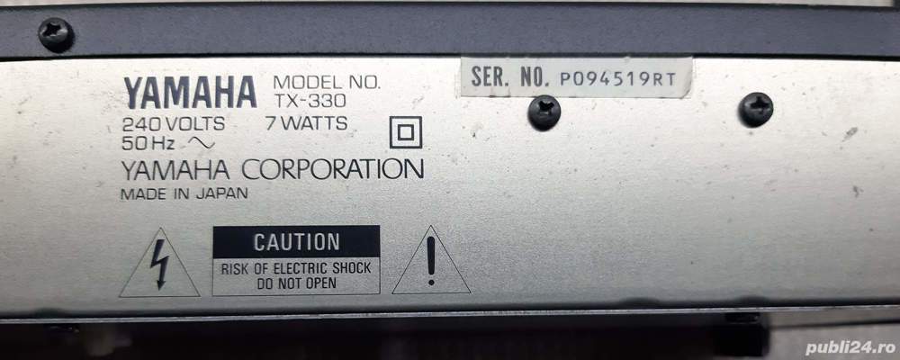 Natural Sound AM FM Stereo Tuner Yamaha TX-330